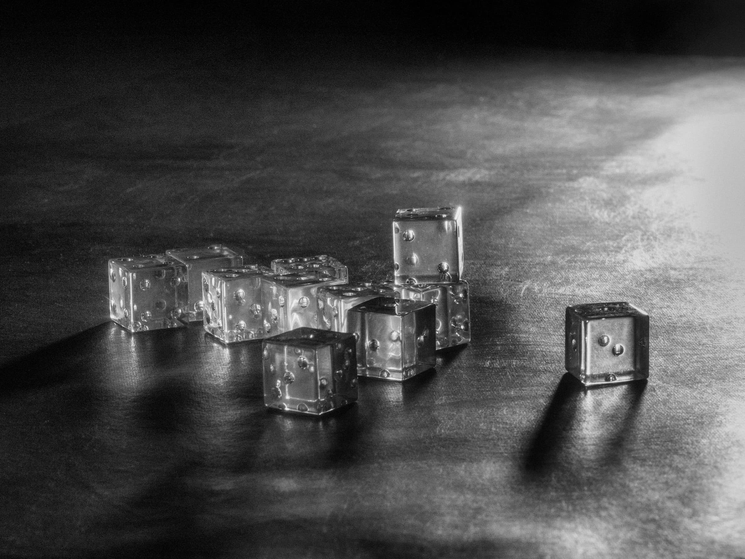 Jack Butcher — PLAY (CUBE #2, resin dice set)