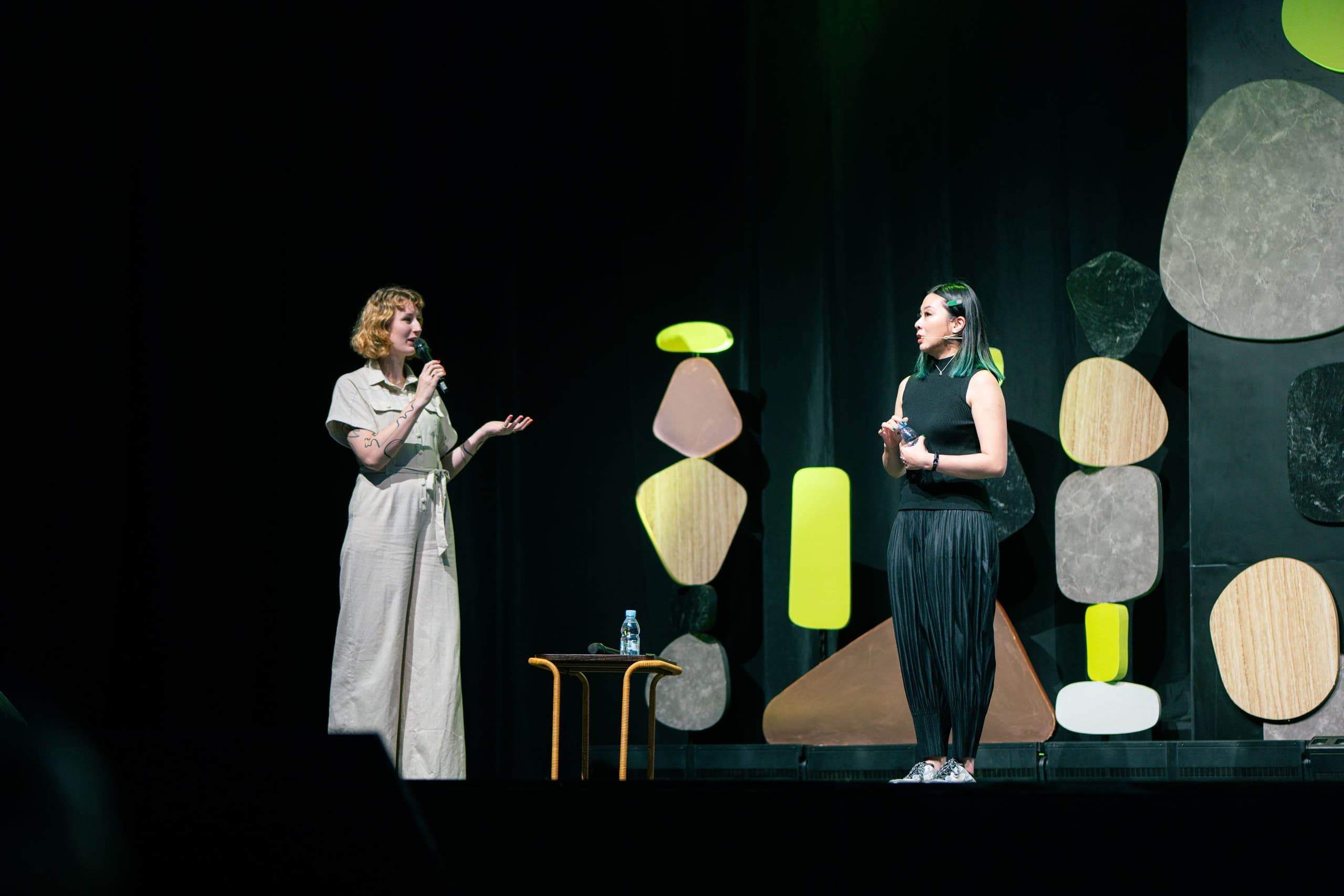 SILK’s Nina Knaack and Niceaunties on stage at IdeaFest 2025