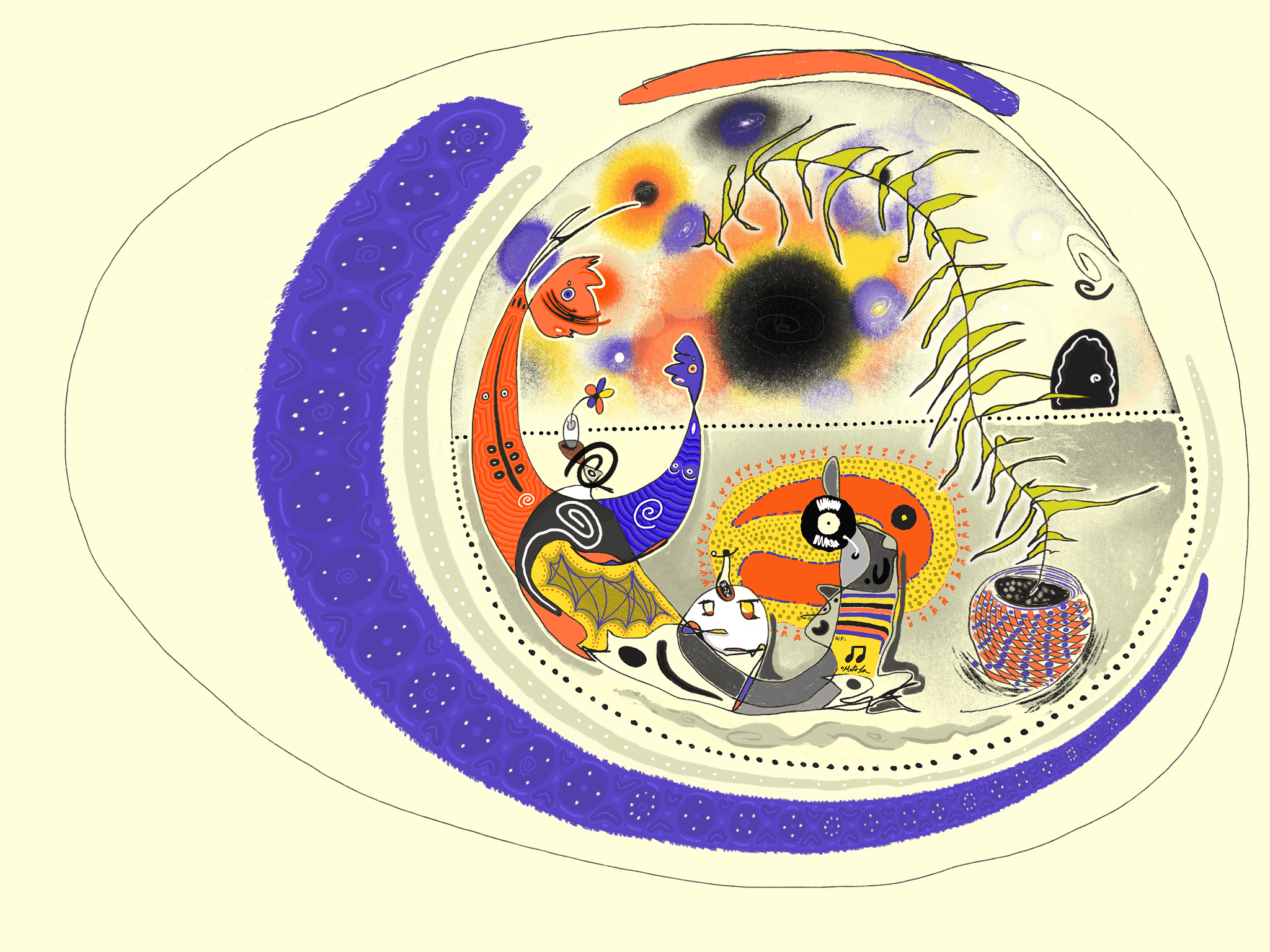 Two Voices, One Circle artwork