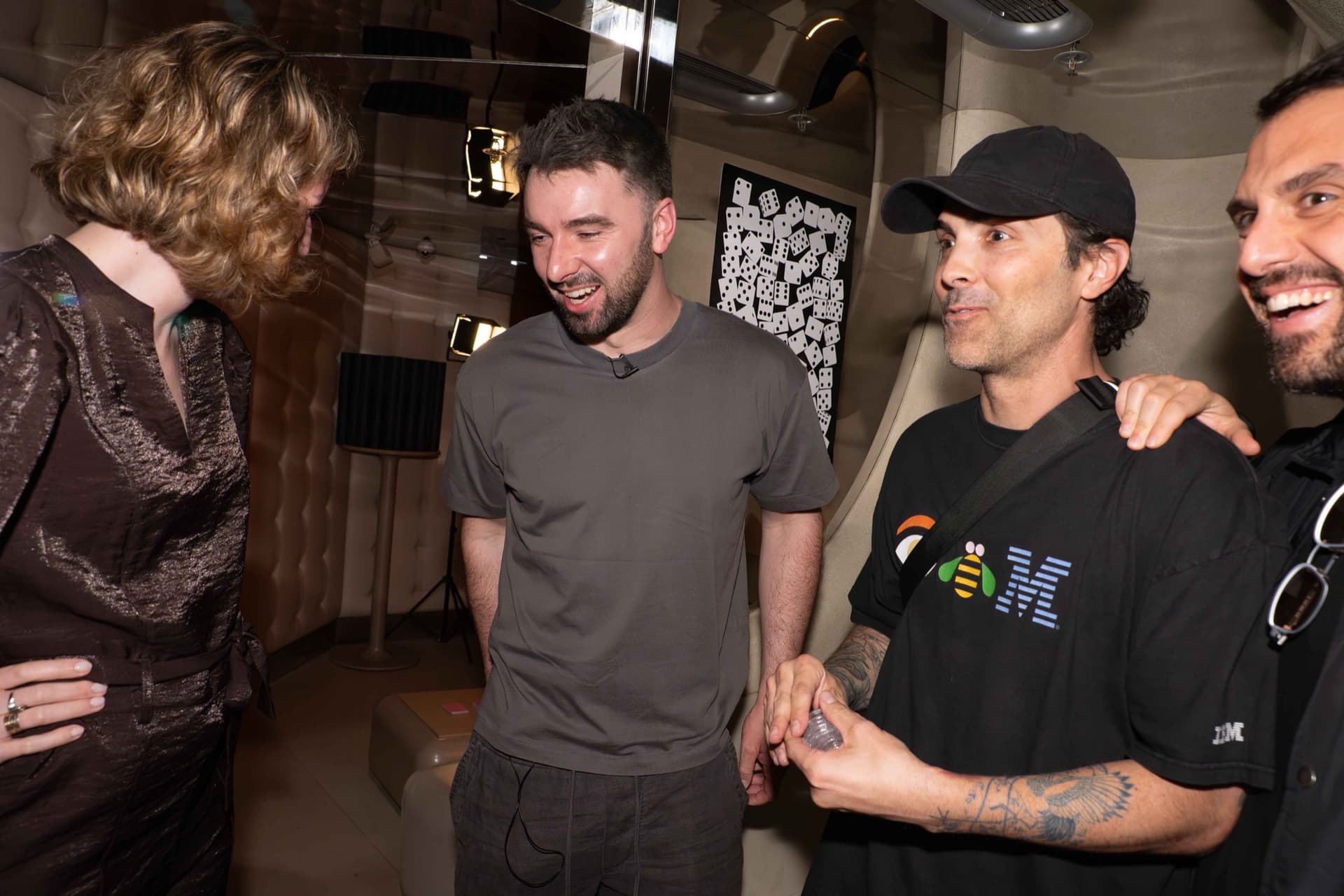 Jack Butcher with guests at Artifact, Hong Kong